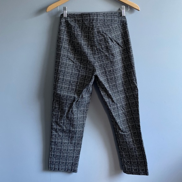 Black & White Crosshatch Capri Dress Pants Sz S - Picture 2 of 4